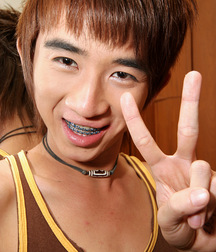 Asianmodel Jop shaved and wank solo gay porn