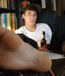 Lovin boy's feet 