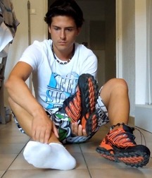 Sneaker sox and feet boys