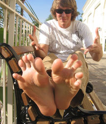 Hot boys barefoot