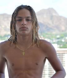 Young longhair adonis