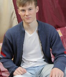 Sexy college boy Evan