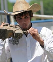 Boys and men in boots