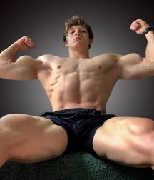 Muscles abs and dicks
