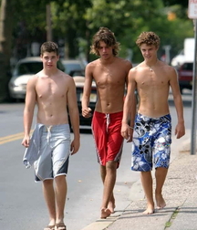 Boys on vacation