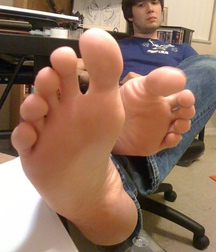 Heavenly smell of amazing boy feet