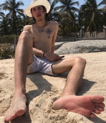 Sniff sweaty toes and sox