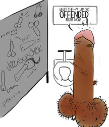 Gobbling knobs, offended penis cartoon, artwork 5e2da259e78b1.jpg