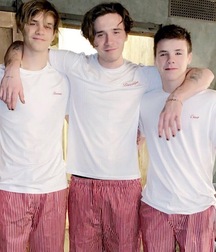 Beckham Boys Brooklyn, Romeo and Cruz straight brothers 39