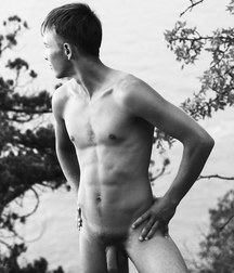 Mike in B&W - Russian boy  gets naked in the woods 5e4a0f78b1422.jpeg
