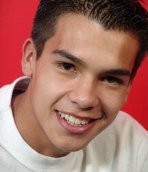 Santiago a boy porn with a large smile and a great body