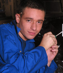 Cute Brit twink electrician gay porn