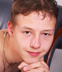 Freddy cute gay porn model shows off