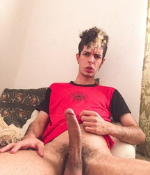Uncut Brazilian Felipe Shows His Big Cock boys porn selfies 