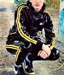 Leather Boys Dark Style Twink Tube Cow Skin