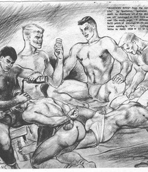 Gay Vintage Porn - 108 - mixed art work by Spartacus