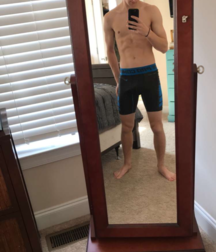 Sport lycra shorts and bulges