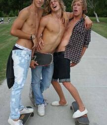 Publius Boys On Skateboards 2 Twink Tube