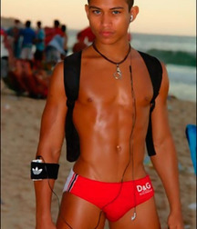 at the beach