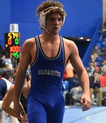 wrestling in blue - straight boys