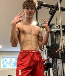 striking in red - twink boys gay