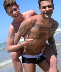 Sexy twinks nude outdoors gay porn buddies