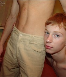 Young gay porn models Ivan and Dron play around
