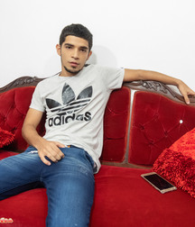 Latino gay porn model uncut big cock shows off