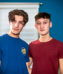 Naughty newbies enjoy each other gay porn