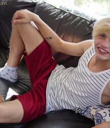 Blond Kyle Polaski solo session twink porn boys