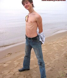 Cute Leon wanks & cums on the beach boys porn 627d2446803be.jpg
