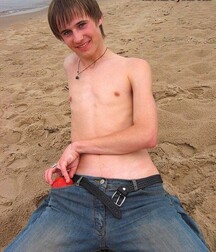 Cute Leon wanks & cums on the beach boys porn 627d245055f1e.jpg