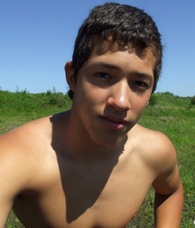 Muscle boys porn Alexis shows & jerks off outdoors