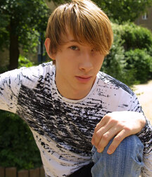 Blond Adrian solo session outdoors & indoor boys porn