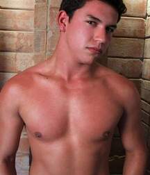 Rob, a dark-haired Latino guy, shows off boys porn
