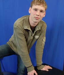 Cute blond teen Alex shows & jerks off boys porn