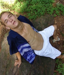 Handsome & muscular Josef in a solo session outdoors boys porn