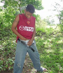 A curly Latino guy jerks off in the forest boys porn 62b94c1af112c.jpg