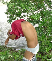 A curly Latino guy jerks off in the forest boys porn 62b94c421688a.jpg