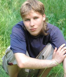 Boys Porn Handsome blond teen Krystof jerks off outdoors