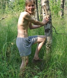 Boys Porn Handsome blond teen Krystof jerks off outdoors 62b97a0dec931.jpg