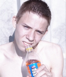 A cute blond teen boys porn with a tight foreskin & low hanger