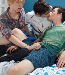 Twinks School and Friends trio boys porn