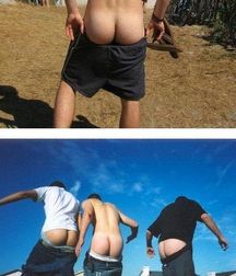 Butts, just butts