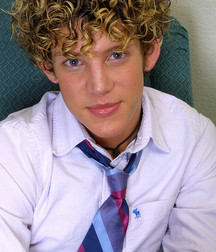 Very cute curly haired boy