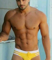 Yellow Undies Speedos Gay Tube