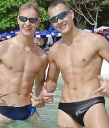 Athletes Sexy muscle speedo gay tube