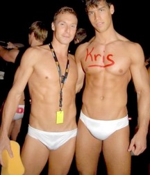 Sexy Guys in White Twink Tube