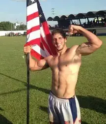 Red, White, & Blue Guys Twink Tube muscular