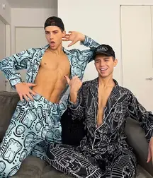 Handsome Men Fashionable Clothes Twink Tube Style